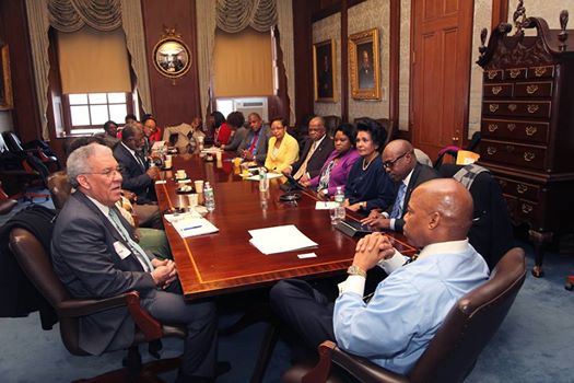 Photo: CARROLL LEADS DELEGATION ON A MEET AND  GREET WITH  BROOKLYN BOROUGH PRESIDENT  NEW YORK — In his capacity as Chairman of the CARICOM Consular Corps, the Hon. Forrester J. Carroll, Bahamas Consul General to New York, led a delegation of Consuls General who are members of the CARICOM Consular Corps on a courtesy and fact-finding call to the offices of Mr. Erik Adams, newly elected President of the Brooklyn Borough, on Tuesday, February 11, 2014.  The visit was mutually agreed to for the purpose of discussing ways and means of finding common ground in solving the many issues affecting the Caribbean diaspora within the jurisdiction.   President Adams was forthcoming in response to the Corps’ concerns and promised the full corporation of himself, his office and staff in forging a better relationship with the CARICOM Consular Corps and the Caribbean diaspora.    Chairman Carroll noted that the meeting was timely, but overdue. He thanked President Adams for his kindness and willingness to meet with the Consular Corps in the forum in which he did. While thanking the President and his staff on behalf of the CARICOM Consular Corps, Consul General Carroll pledged the full support of the Corps and its member consulates, both individually and collectively.  Borough President Adams has spent the last 30 years serving the city he grew up in and in improving and protecting the lives of New Yorkers as a police officer, legislator and builder of successful coalitions. As Brooklyn Borough President, he utilizes his “diverse experience to ensure a bright future for his beloved Brooklyn,” according to background information on his website.  “Born in Brooklyn, raised in New York and educated in the city’s public schools, Eric knows this city works best when all voices are heard and groups work together to find common goals,” the website notes. “As a young officer in the NYC Transit Police Department and then NYPD, Eric was responsible for solving real world problems and making life-and-death decisions under the most difficult conditions. He must have been good at it. Eric was promoted to Captain. As a member of the police force he also found time to address local issues, co-founding 100 Blacks in Law Enforcement Who Care to improve the department’s community relations and raise funds for worthy neighborhood causes.”  Borough President Adams received his Master’s Degree in Public Administration from Marist College and is a graduate of New York City Technical College and John Jay College of Criminal Justice.  He was re-elected to a fourth Senate term in November 2012, and was elected to serve as Brooklyn Borough President in November 2013.  CAPTION The Hon. Forrester J. Carroll (left), Bahamas Consul General to New York and Chairman of the CARICOM Consular Corps, and a delegation of CARICOM Consular Corps members are pictured with Mr. Erik Adams (right), newly elected President of the Brooklyn Borough, on Tuesday, February 11, 2014 during a courtesy and fact-finding call to the offices of Mr. Adams.