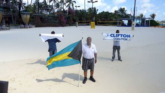 Photo: CB MOSS reclaims Bahamian crown land @Nygard Cay.